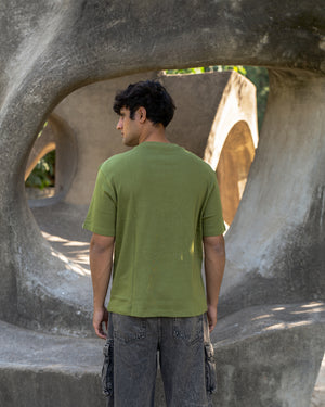 Sage Green Relaxed Fit Organic Cotton T-Shirt