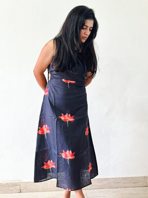 Lotus Halter Dress